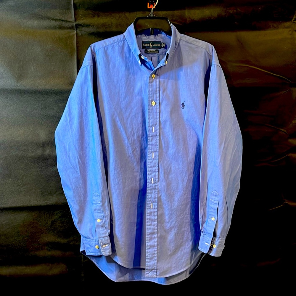 Blue Ralph Lauren Yarmouth 16 34/35 dress shirt